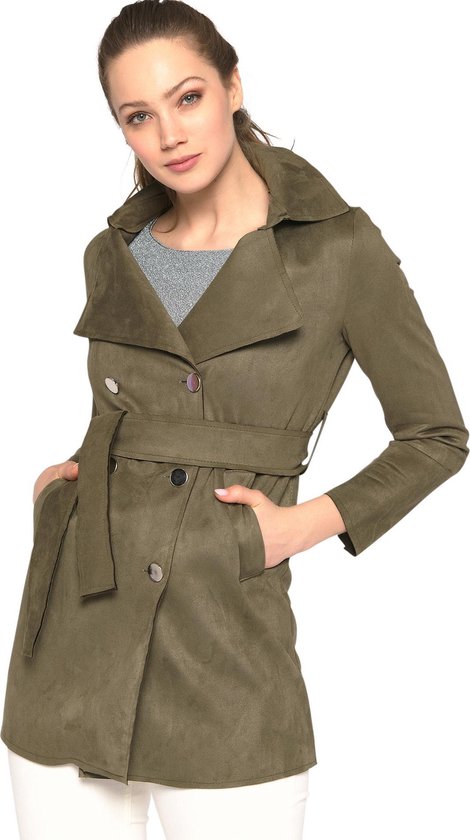LOLALIZA Trench met imitatie-suede Dames Jas voor €16,80