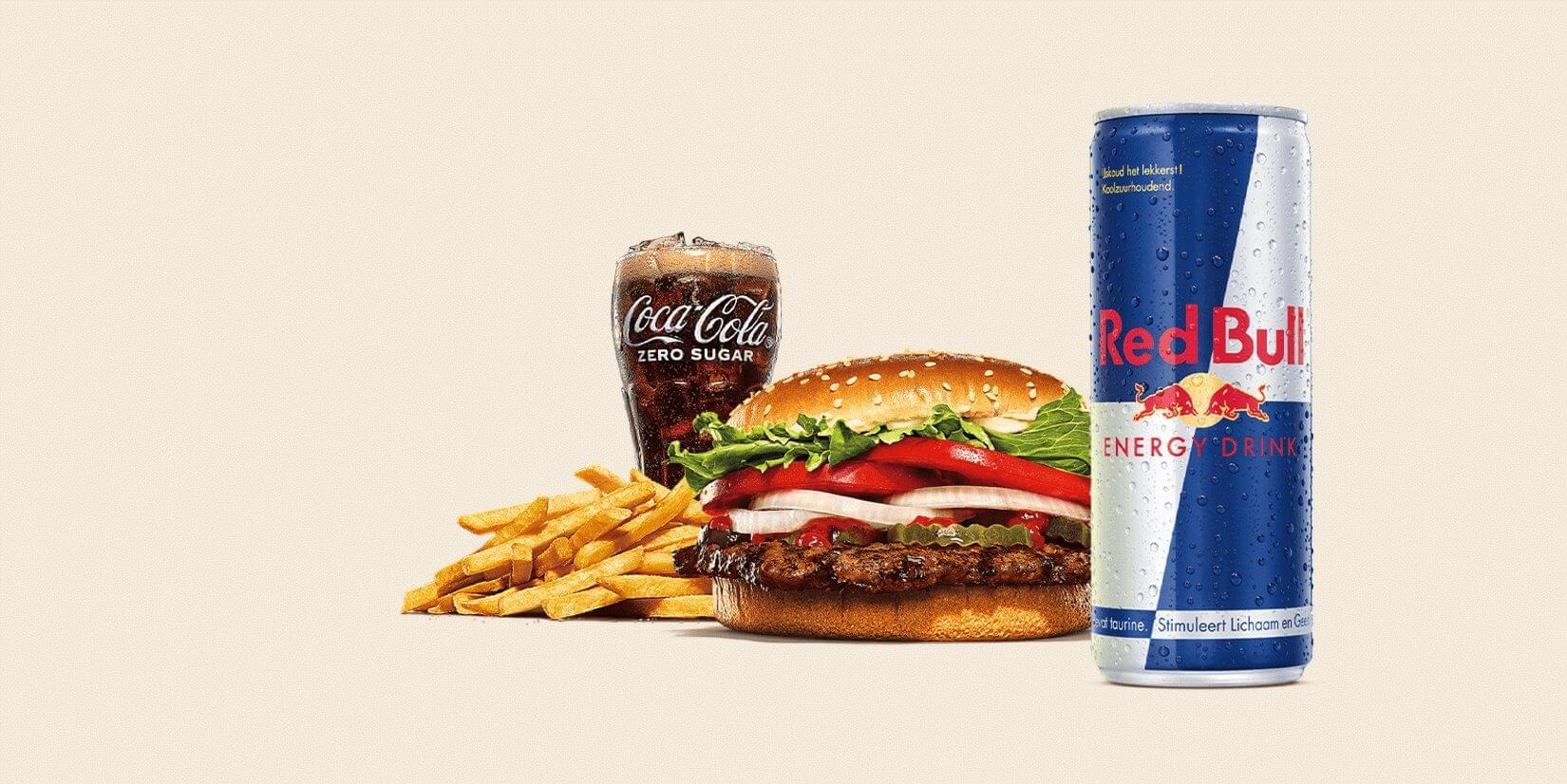 Big King XXL + Medium Menu(Medium King Fries + 0.4 liter frisdrank