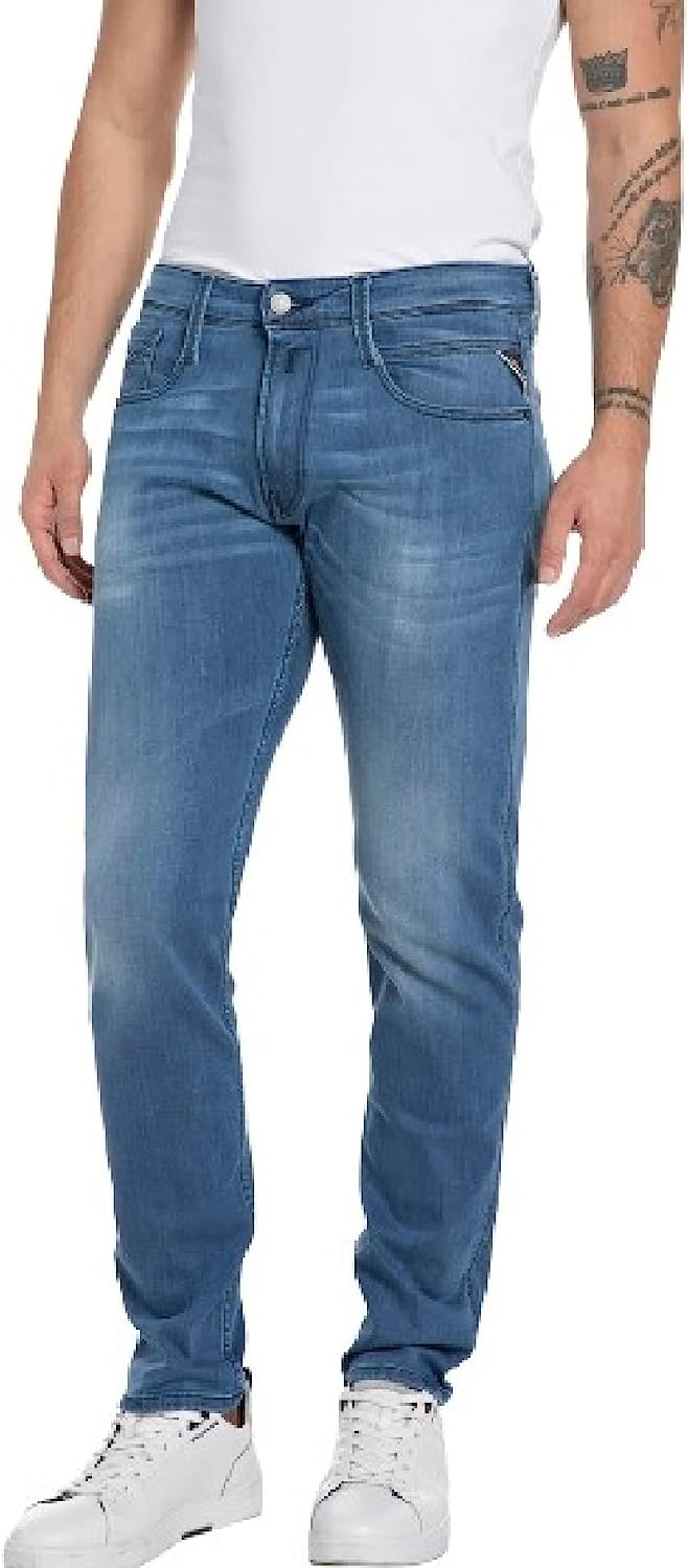 Replay Anbass heren jeans slimfit voor €44,79 bij Amazon