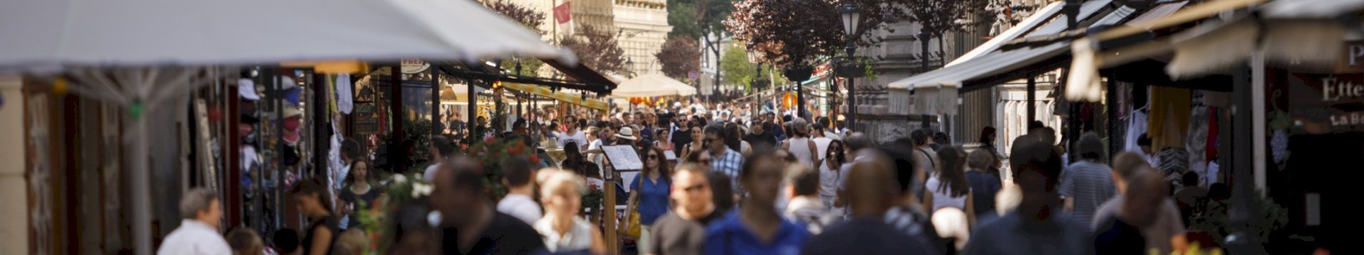 A busy street in an eastern european location