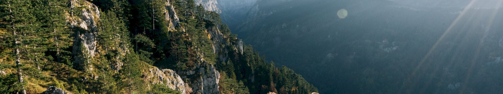 Guys sat in mountain range