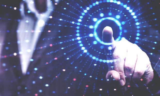 Someone touching a screen with concentric circles on it. Discover the Lincoln Virtual Reality Rooms stag party experience: