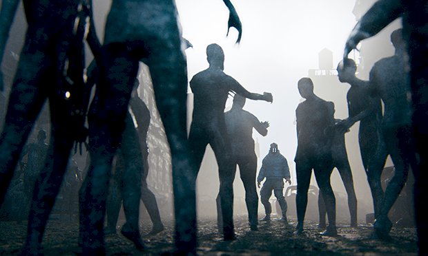 An Image of a group of zombies.