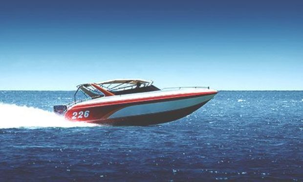 Speedboat on the sea