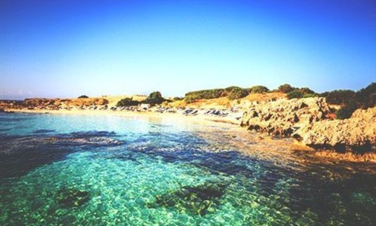 Looking at the shore from the crystal clear waters. Discover Ayia Napa Stag Party ideas below: