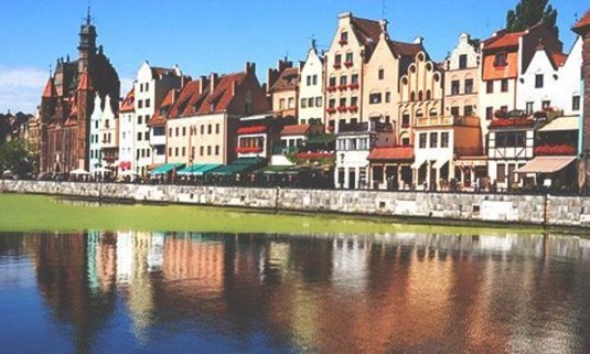 Sunny day on the Motlawa River. Discover Gdansk Stag Party ideas below: