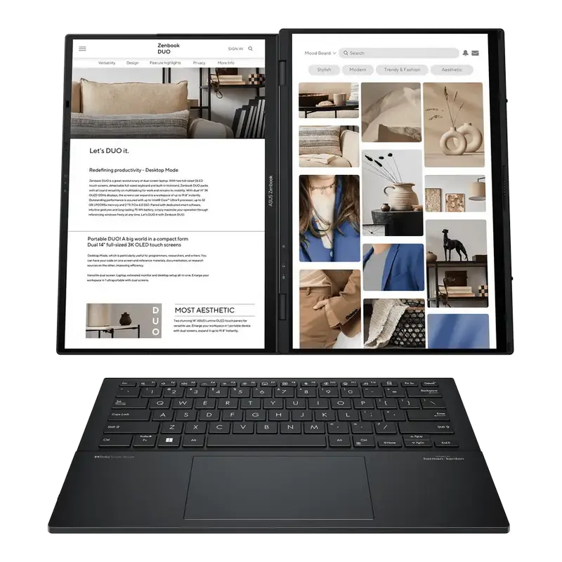 Ноутбук ASUS Zenbook DUO OLED UX8406CA Inkwell Gray