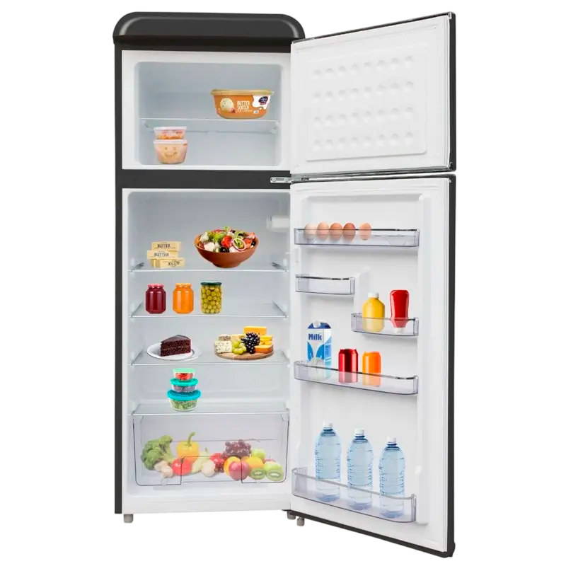 Холодильник STARCREST SRF-208BK Зеркально-чёрный