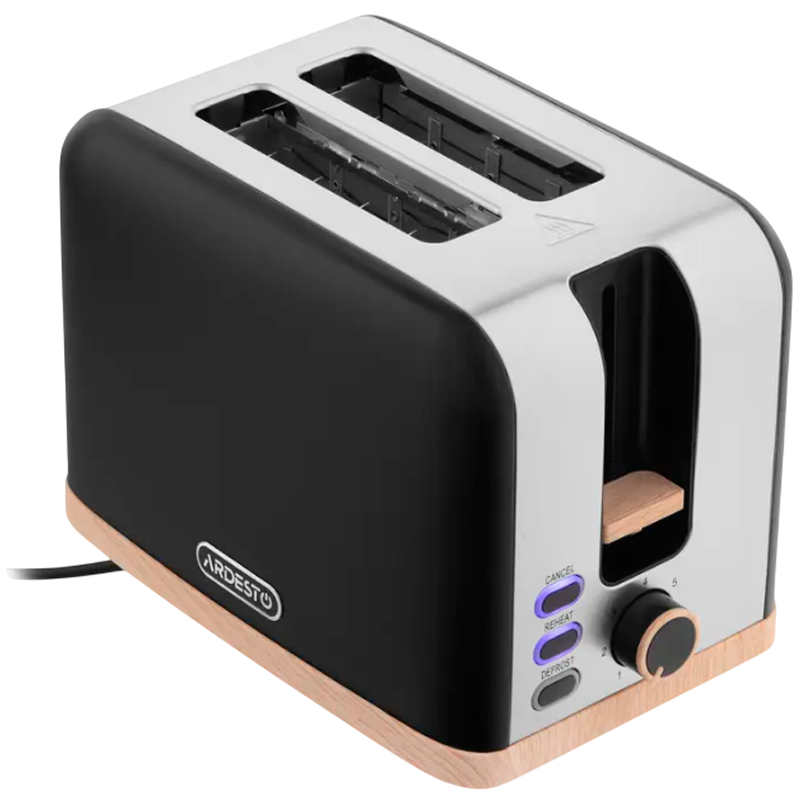 Toaster Ardesto T-F420BWD Negru | Oţel inoxidabil