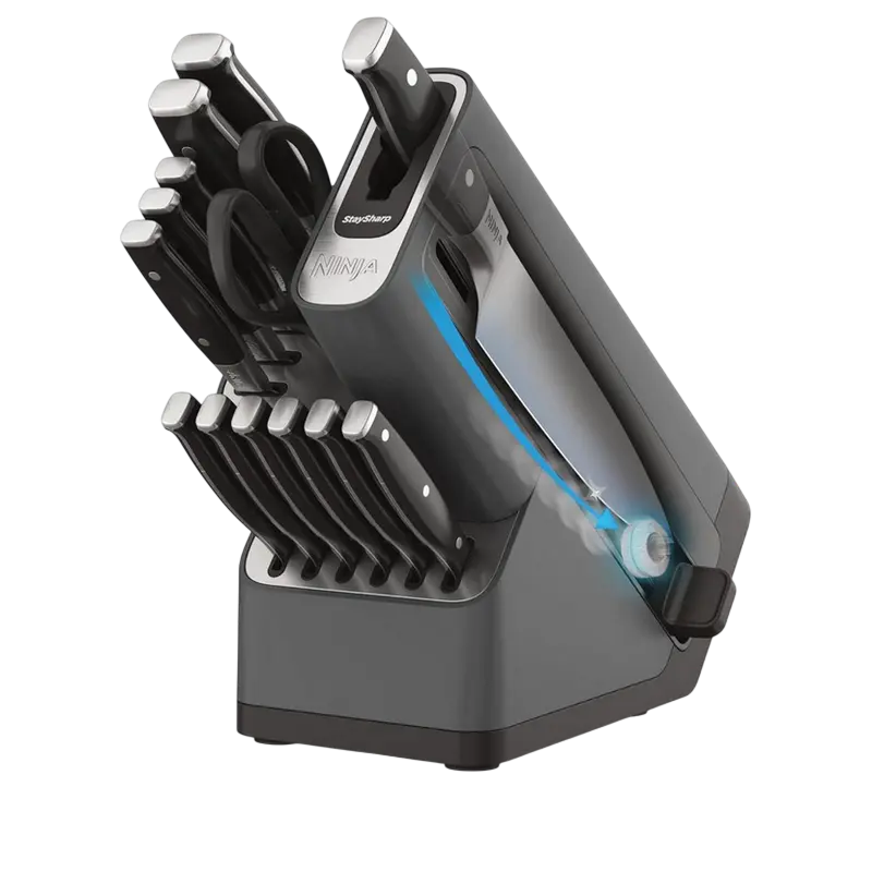 Set de Cuțite Ninja K32014EUU StaySharp Negru