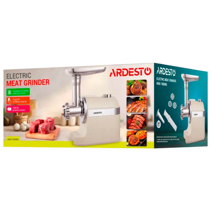 Мясорубка Ardesto MGK-1800BG Бежевый