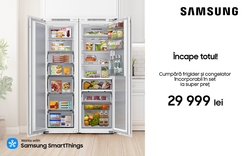 Cumpără un set de Frigider și Congelator încorporabile la un superpreț