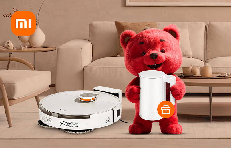 La achiziţia unui aspirator robot Xiaomi, primeşti fierbător cadou