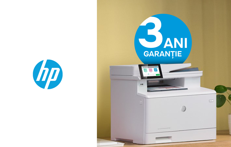 Primeşte garanție extinsă de 3 ani pentru imprimantele HP