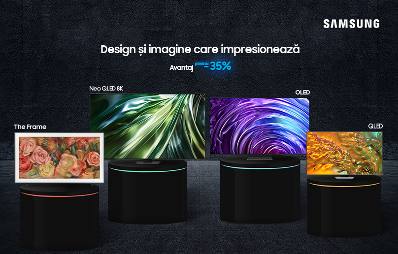 Reduceri de până la 30% la televizoarele Samsung