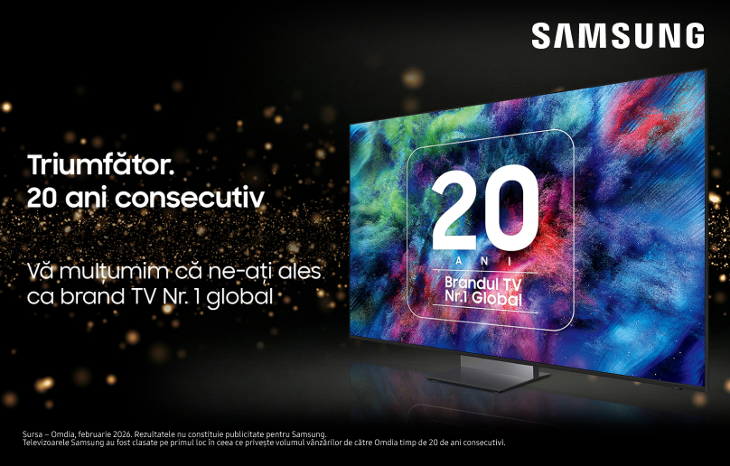 Reduceri de până la 30% la televizoarele Samsung