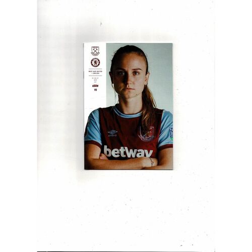 2020/21 West Ham United v Chelsea Womens Super League Football Programme