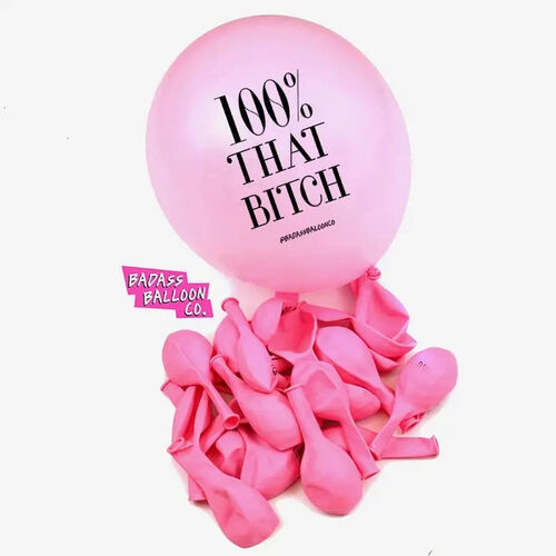 100% That Bitch Ballons - Pack of 5 (white)