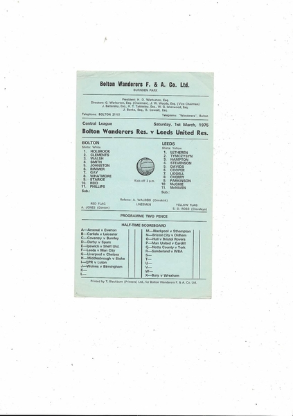 Many Football Programmes to be listed today