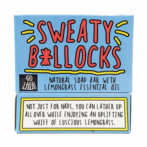 Sweaty Bollocks Soap Lemongrass Funny Gift