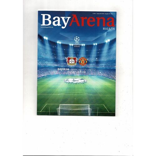 Bayer 04 Leverkusen v Manchester United Champions League Football Magazine 2013/14