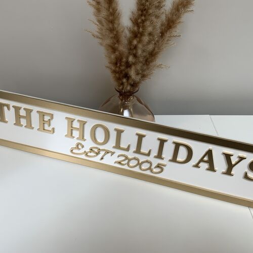 Customised Family Street Signs