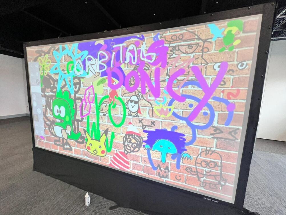 Digital Graffiti Wall Hire