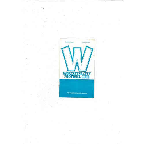 Worcester City v Newport County FA Cup Replay Football Programme 1978/79