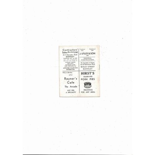 1966/67 Barnsley v Brentford Football Programme