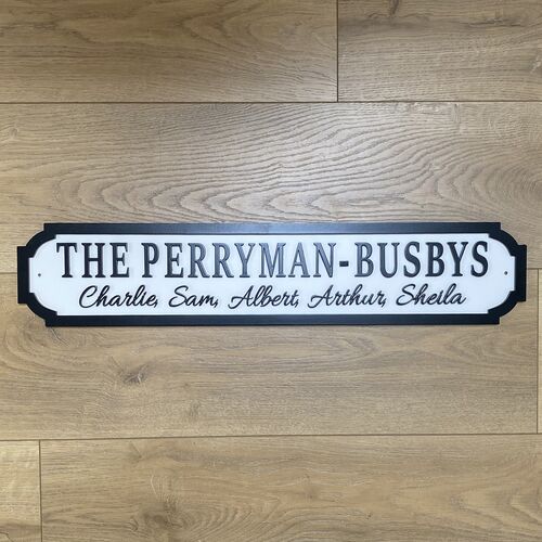 Customised Family Street Signs