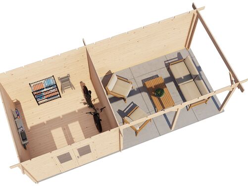 300cm x 300cm + 400cm Veranda