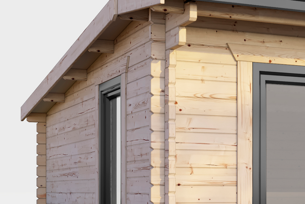 Chalet Log Cabin 14x16