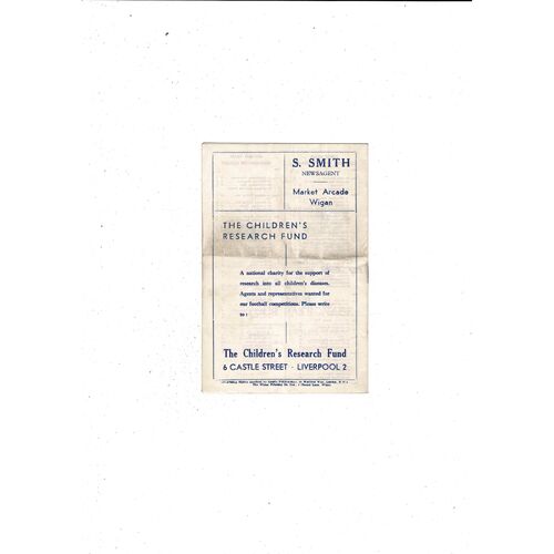 Wigan Athletic v Doncaster Rovers FA Cup Replay Football Programmes 1965/66