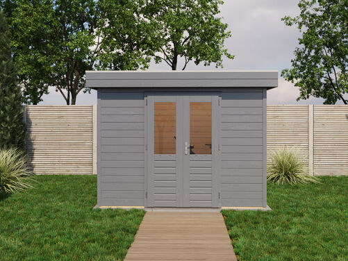 3.6mtr x 3.0mtr 44mm walled Flat Roof Cabin