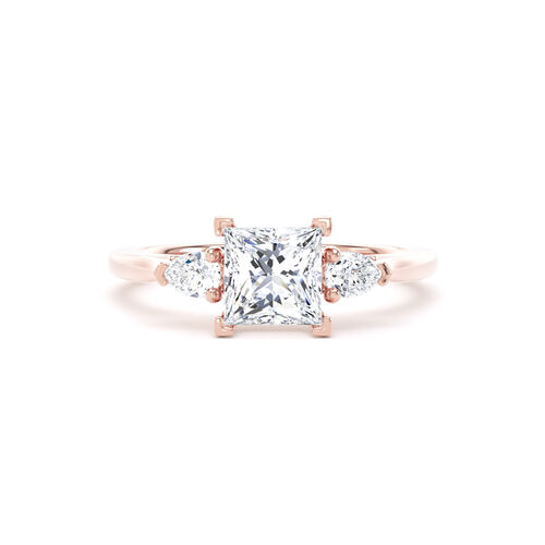 Princess and pear trilogy ring