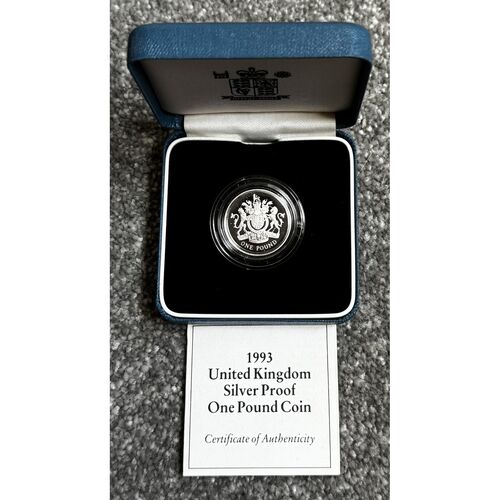 1993 FDC Silver Proof £1 Coin - 9.5g