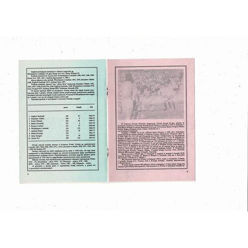 Gornik Zabrze v Juenesse Esch European Cup Football Programme 1988/89