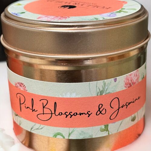 Pink Blossom & Jasmine – 200g Tinned Candle