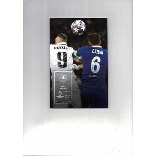 Chelsea v Real Madrid Champions League Football Programme 2022/23