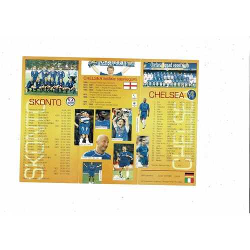 Chelsea v Skonto Riga Champions League Football Programme 1999/00