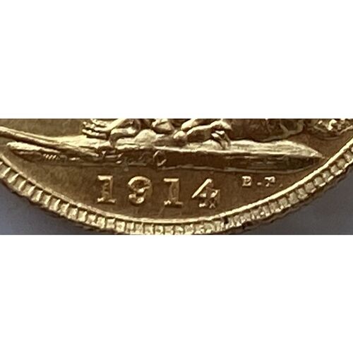 1914 C King George V full gold sovereign