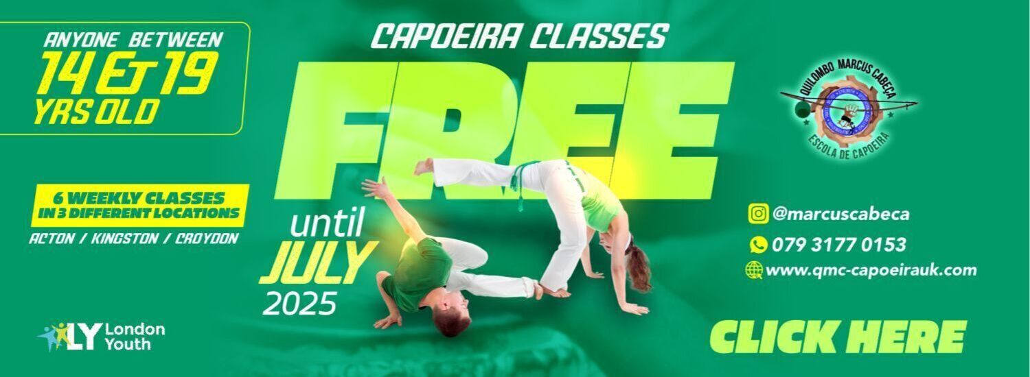 youth classes; free capoeira classes; martial art london