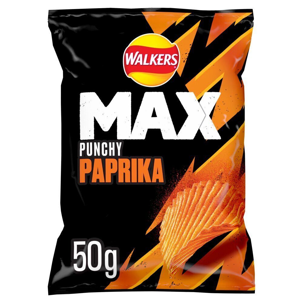 Walkers Max Punchy Paprika Crisps