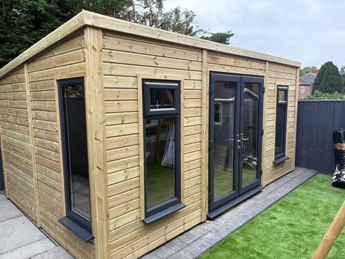 #PVC022 16x10 Pent Summer House