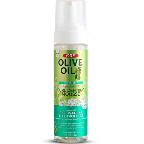 ORS Olive Oil Style Curl Defining Mousse Infused With Rice Water & Electrolytes - 207ml
