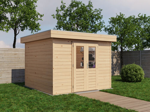 3.6mtr x 3.0mtr 44mm walled Flat Roof Cabin