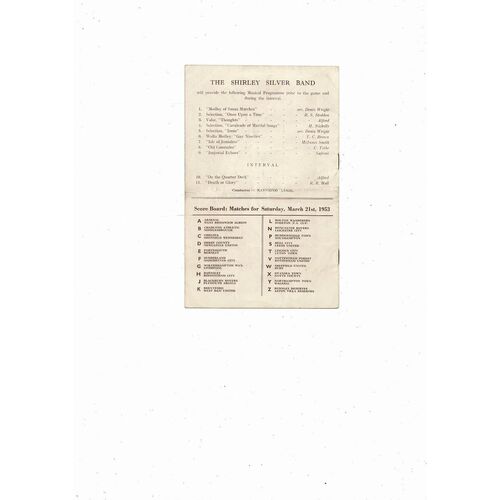 1953 Blackpool v Tottenham Hotspur FA Cup Semi Final Football Programme