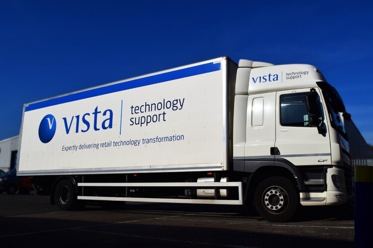 DAF CF lorry and trailer with full vinyl wrap.