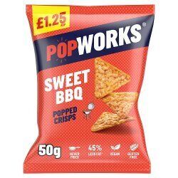Popworks Sweet BBQ Popped Crisps