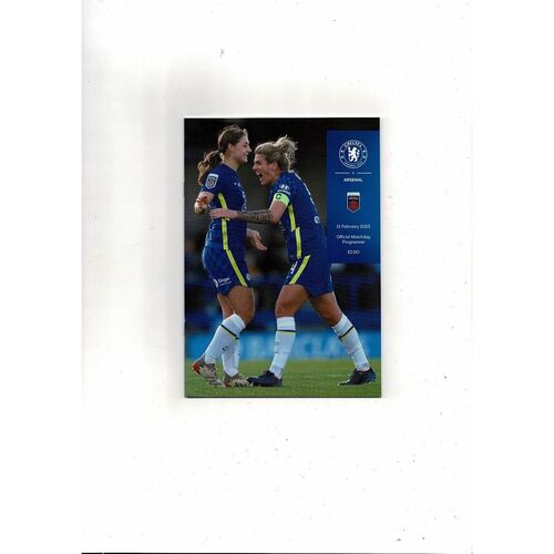 2021/22 Chelsea v Arsenal Womens Super League Football Programme